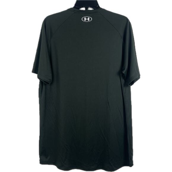 Under Armour Tshirt mens Large dark green dri-fit under armour printed on front - Picture 2 of 6